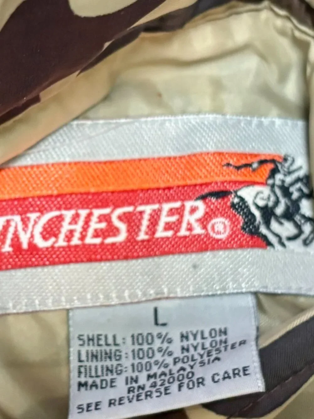 ~~Vintage Winchester Reversible Vest Men's L Camo/Hi-Vis Orange Pockets******